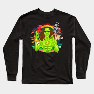 Reggae alien Long Sleeve T-Shirt